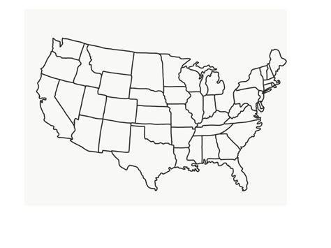 Usa Map Without Ohio