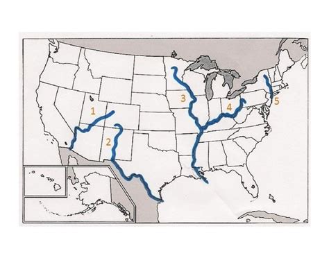 Usa Rivers Map Quiz