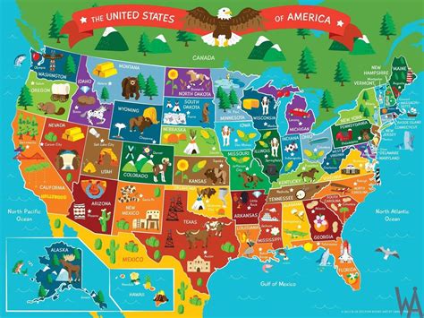 Usa Travel Picture Map