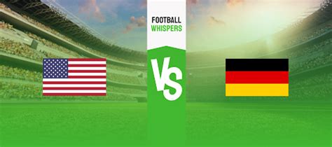 usa vs germany soccer prediction