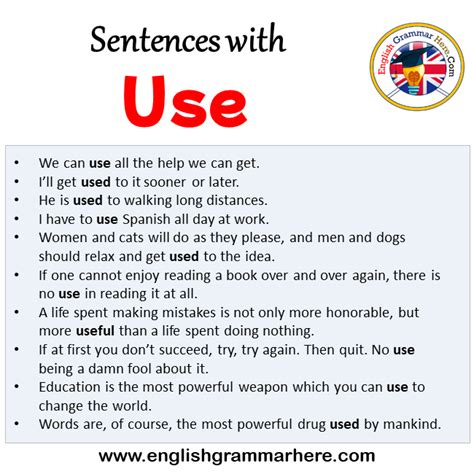 usage in a sentence