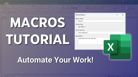 Excel Macros Usage Made Easy