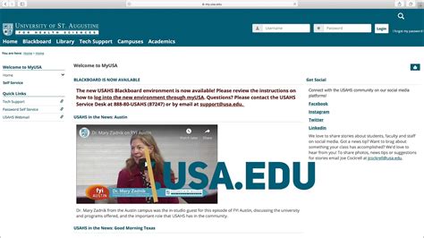 USAHs Blackboard Learning System