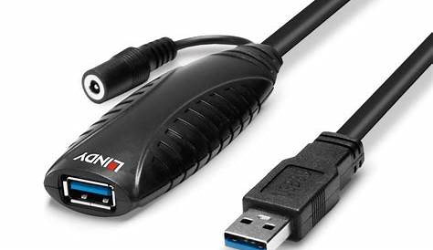 10m USB 3.0 Active Extension Cable from LINDY UK