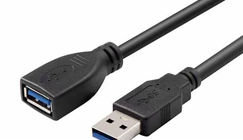 Insignia™ 3' USBAtoUSBA Extension Cable Black NS