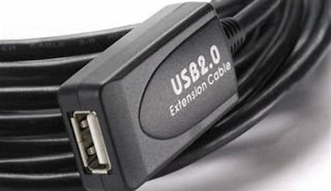 USB 2.0 Active Extension Cable 10m to 30m Lengths