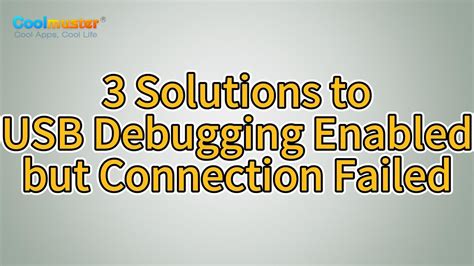 usb debugging enabled but not working