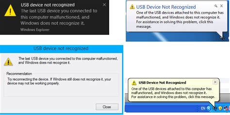 Usb Device Has Malfunctioned And Windows Doesn't Recognize It