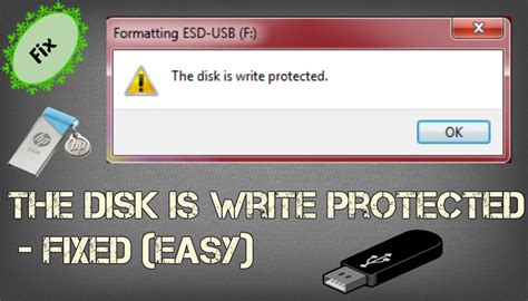 Usb Drive Disk Is Write Protected Windows 10