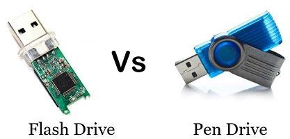Usb Flash Drive Vs Pendrive