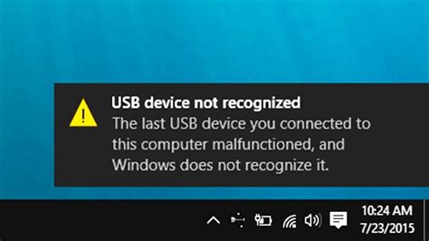 USB Not Recognized