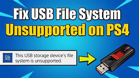 Usb Storage Device File System Not Supported Ps4