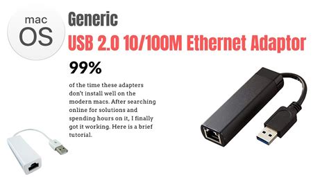 Usb To Ethernet Adapter Not Working Mac
