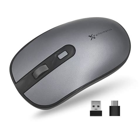 Dual Usb C Mouse Wireless With UsbA And Type C Receiver Multi Device Mouse 2.4G Rf Usb Type