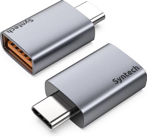 onn. USBC to USB Female Adapter, 4" Cable, Compliant with USB 3.1 Gen 1 and Supports Data