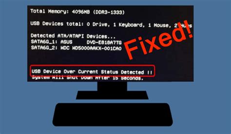 Fix USB device Over Current Status Detected, System will shut down in 15 seconds YouTube