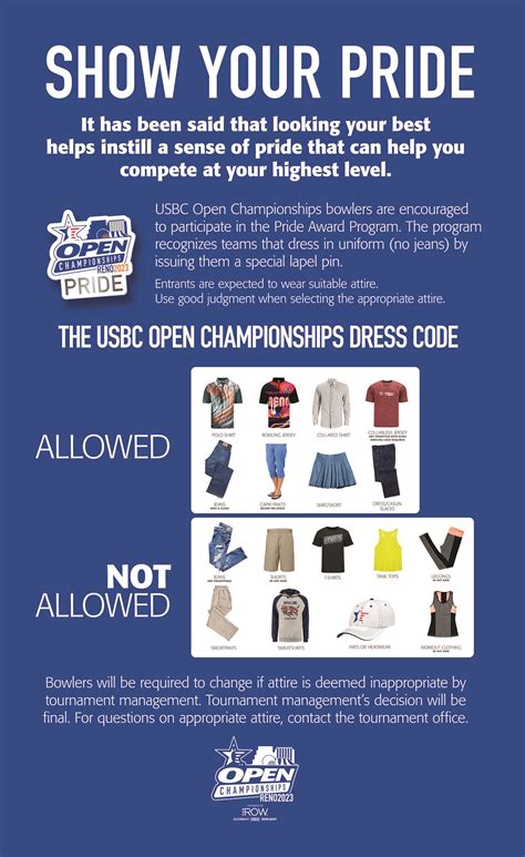 Usbc Open Dress Code