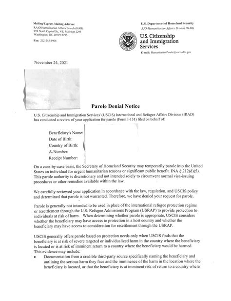 uscis humanitarian parole el salvador