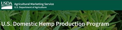usda hemp program website