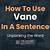 use vane in a sentence