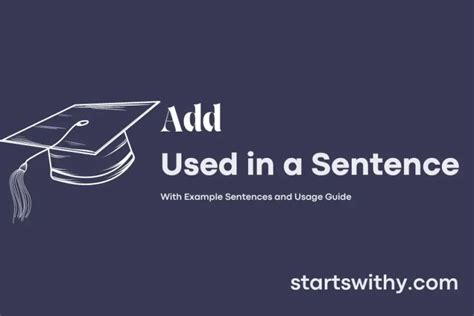 use add in a sentence