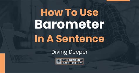 Use Barometer In A Complex Sentence