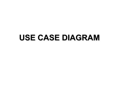 Use Case Diagram Pdf Ppt