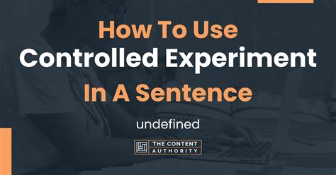 use controlled experiment in a sentence