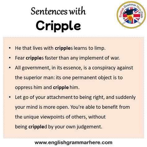 Use Cripple In A Sentence