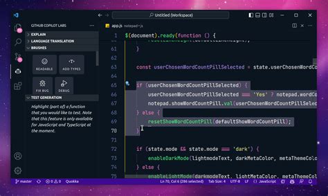 use github copilot visual studio code