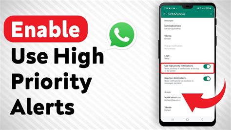 use high priority notification in whatsapp meaning