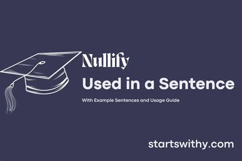 Use In A Sentence Nullify