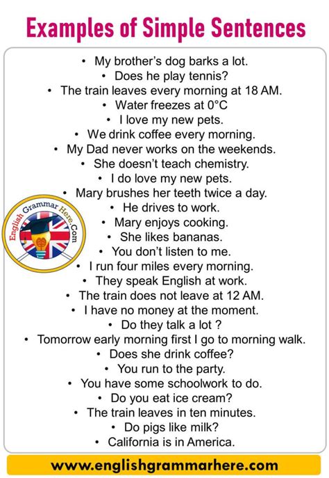 use in a simple sentence