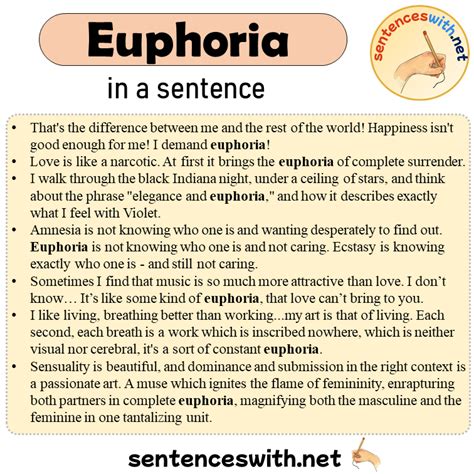 Use In Sentence Euphoria