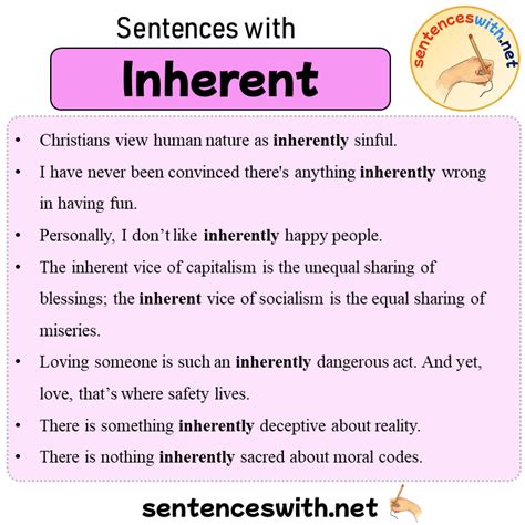 Use In The Sentence Inherent