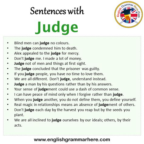 use judge in a sentence