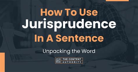 use jurisprudence in a sentence