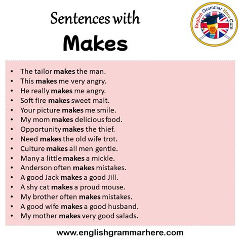 use make in a sentence examples