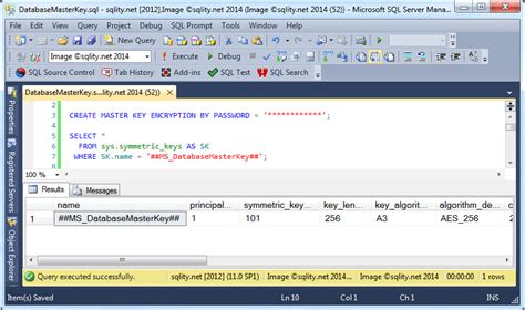 use master database sql server