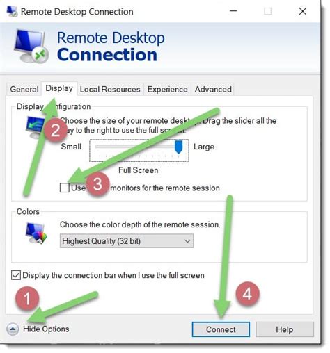 Use Multiple Monitors In Remote Desktop