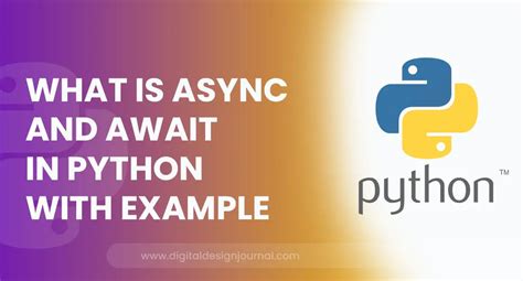 use of async and await in python