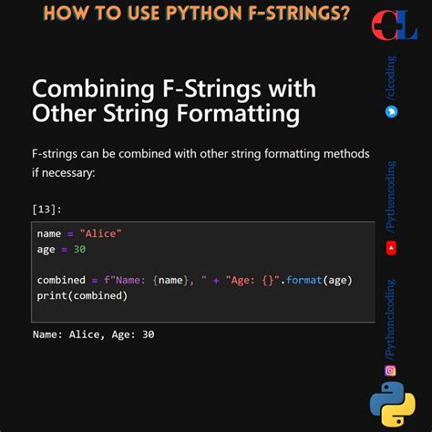 use of f string in python