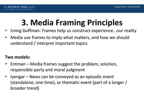 Use Of Media Framing