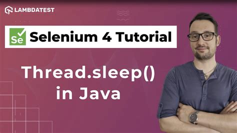 Use Of Thread.sleep In Selenium