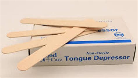 use of tongue depressor