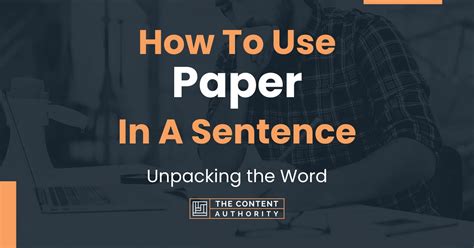 use paper in a sentence