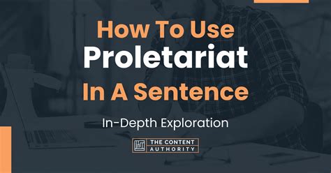 use proletariat in a sentence