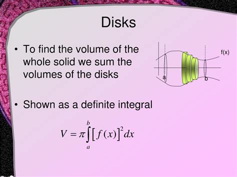 Use The Disk Method To Find The Volume