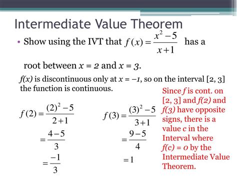 use the intermediate value theorem calculator