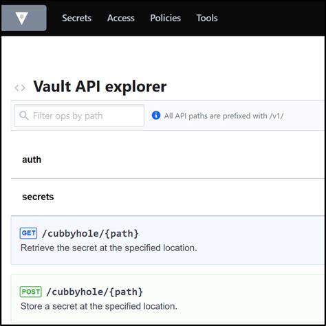 Use Vault Api